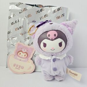 Top Toy Sanrio Characters Latte Baby Kuromi Plush Pendant Blind Box Figure